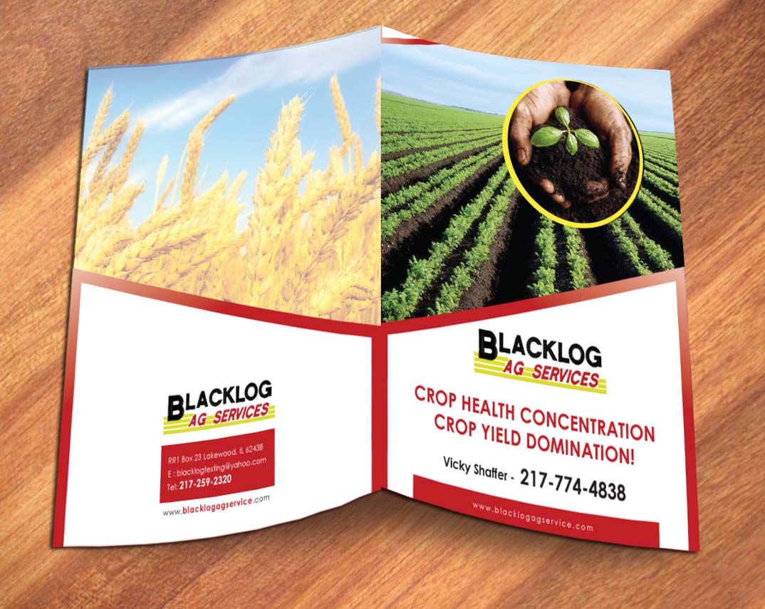 Brochure Design by Sbss for Blacklog Ag Services | Design #1628864