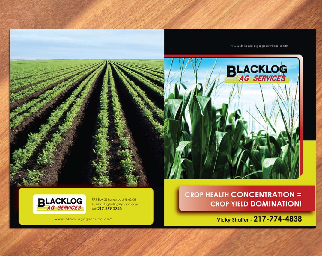Brochure Design by Sbss for Blacklog Ag Services | Design #1628868