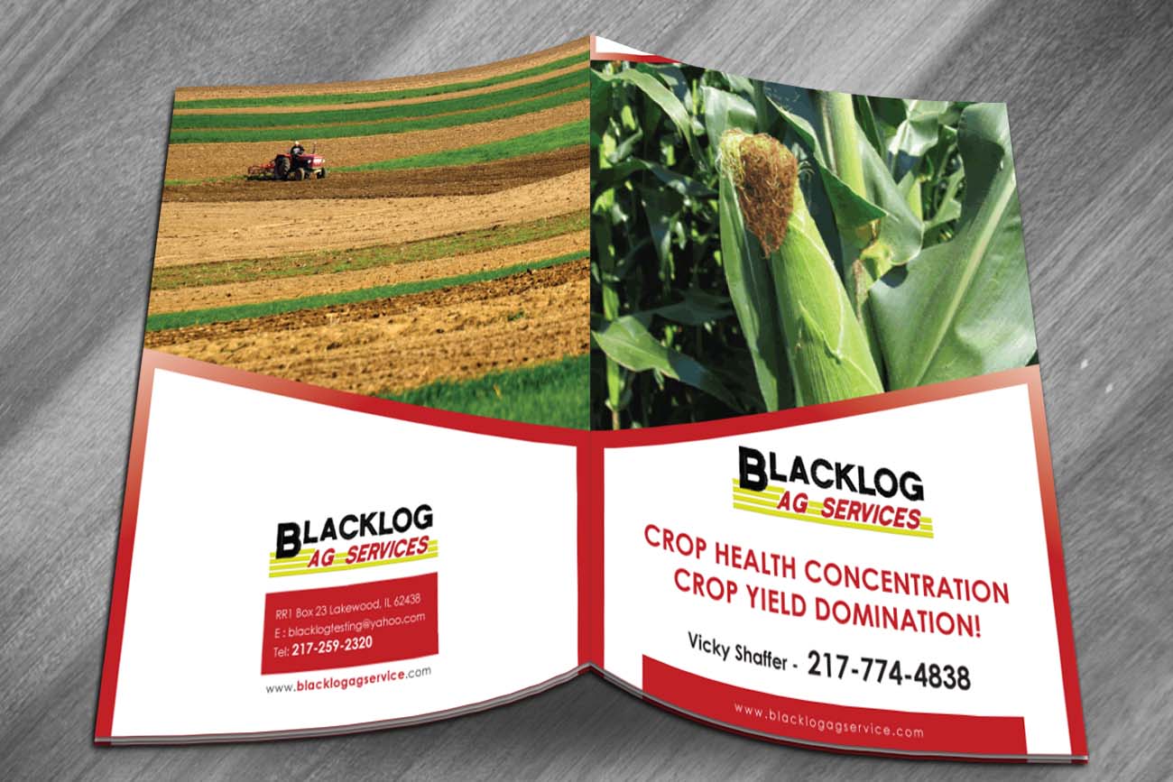 Brochure Design by Sbss for Blacklog Ag Services | Design #1638160