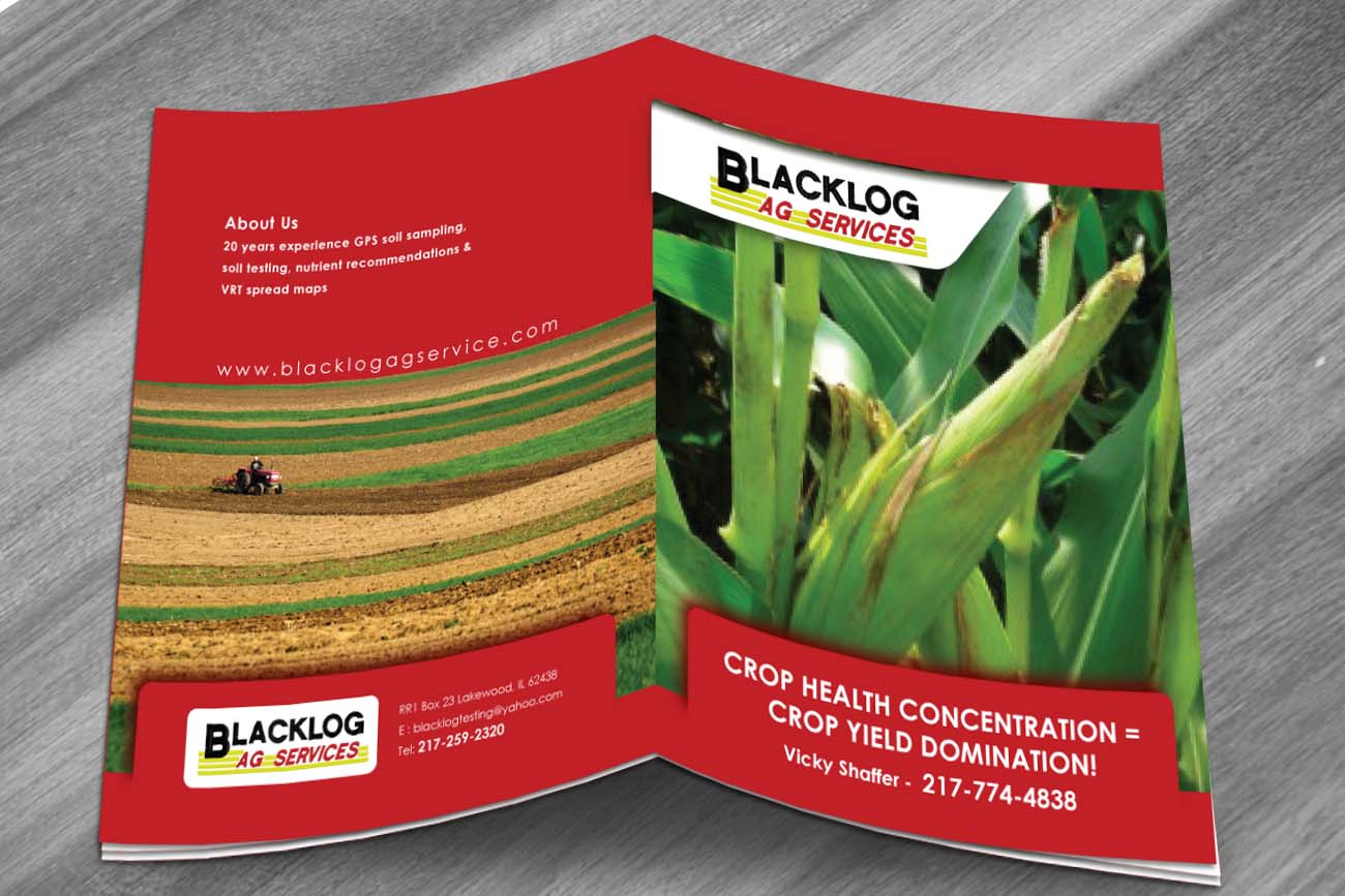 Brochure Design by Sbss for Blacklog Ag Services | Design #1638163