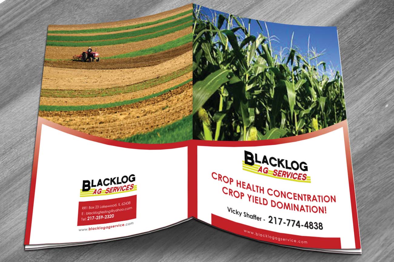Brochure Design by Sbss for Blacklog Ag Services | Design #1638164