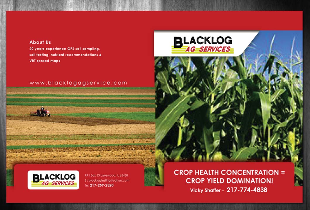Brochure Design by Sbss for Blacklog Ag Services | Design #1641933