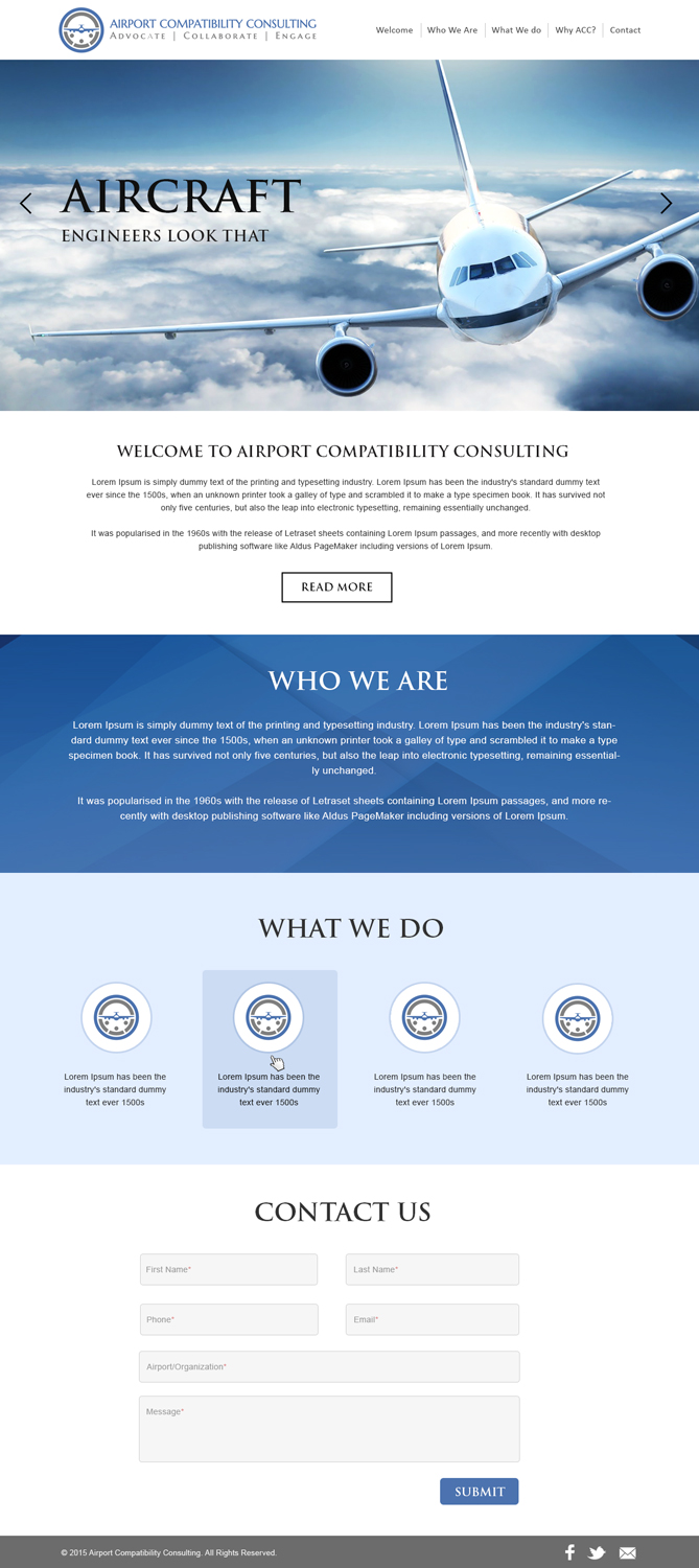 Wordpress Design by webxvision for Aviation Compatibility Consulting | Design #6143202
