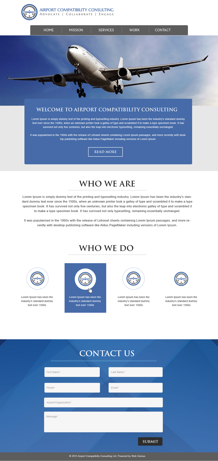 Wordpress Design by webxvision for Aviation Compatibility Consulting | Design #6143215