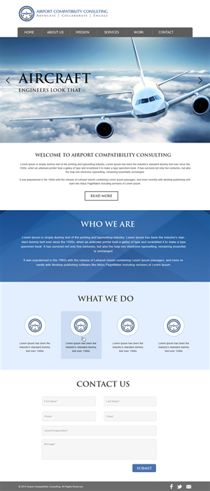 Wordpress Design by webxvision for Aviation Compatibility Consulting | Design: #6157318