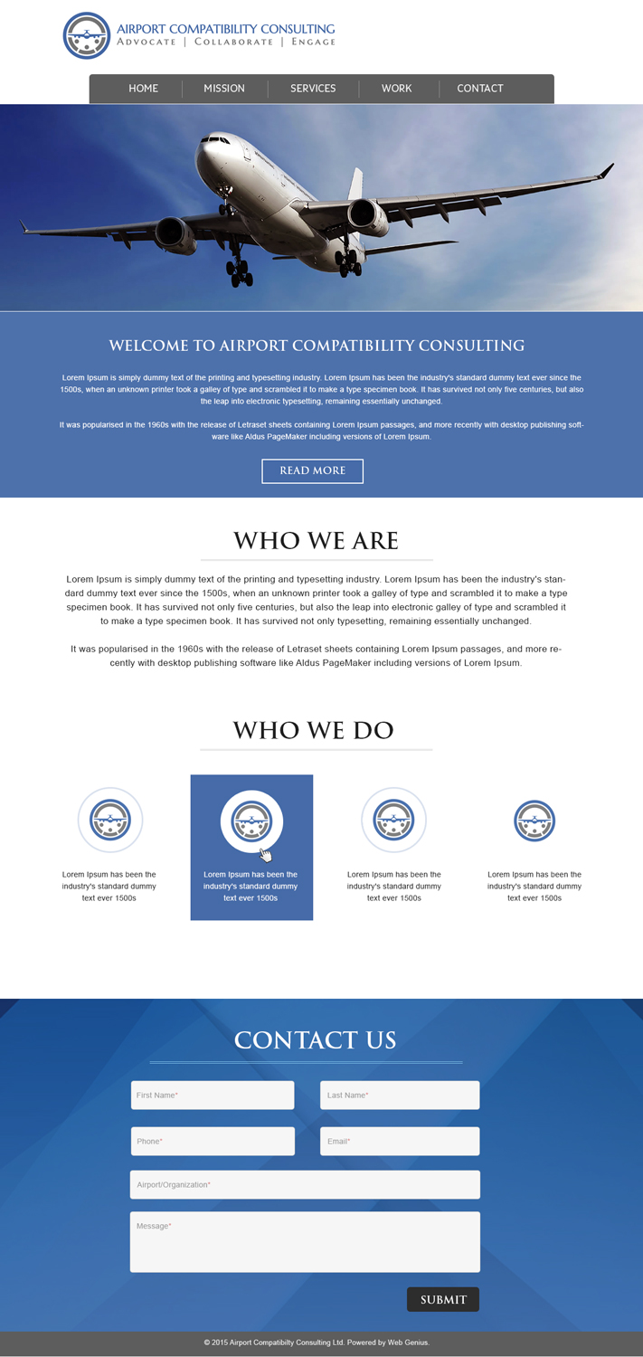 WordPress-Design von webxvision für Aviation Compatibility Consulting | Design #6157341