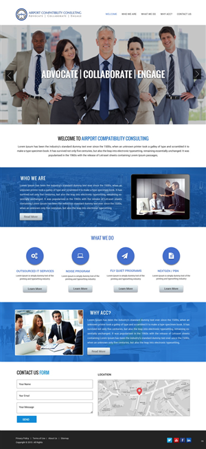 Wordpress Design by pb for Aviation Compatibility Consulting | Design: #6077345