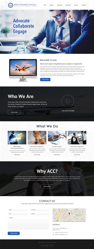 Wordpress Design by pb for Aviation Compatibility Consulting | Design: #6077348
