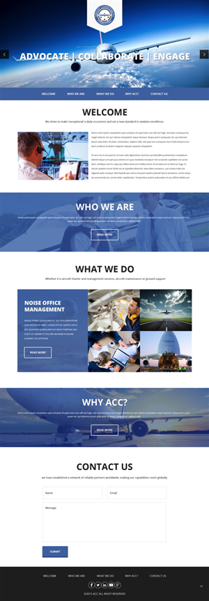 Wordpress Design by pb for Aviation Compatibility Consulting | Design: #6077349