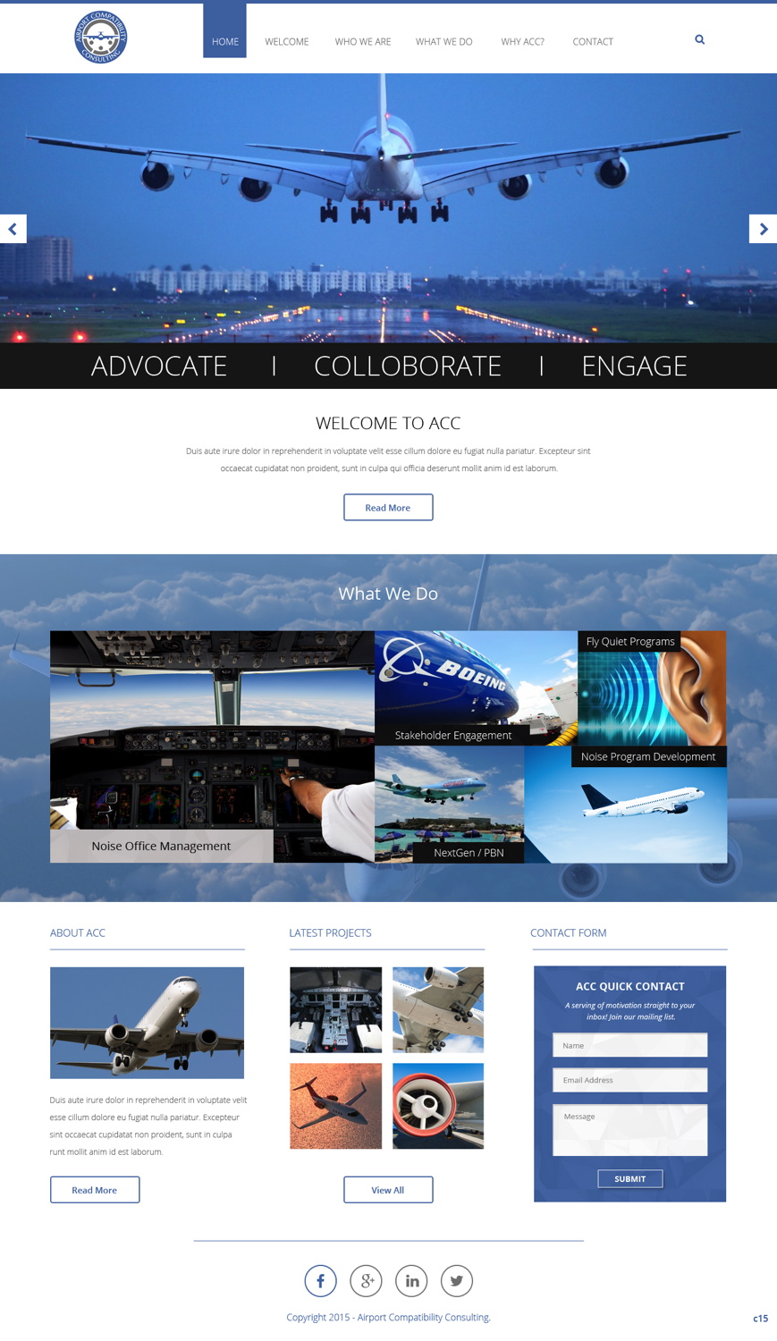 Wordpress Design by pb for Aviation Compatibility Consulting | Design #6077350