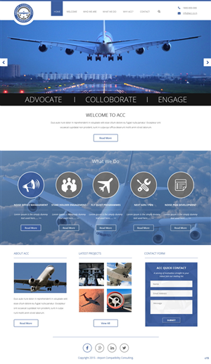 Wordpress Design by pb for Aviation Compatibility Consulting | Design: #6093233