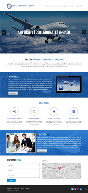 Wordpress Design by pb for Aviation Compatibility Consulting | Design: #6093252