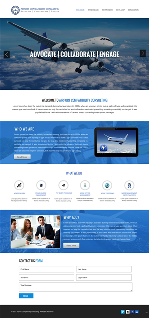 Wordpress Design by pb for Aviation Compatibility Consulting | Design: #6155223