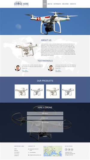 Web Design by KAMIL for Drone Hire Australia | Design: #6040980