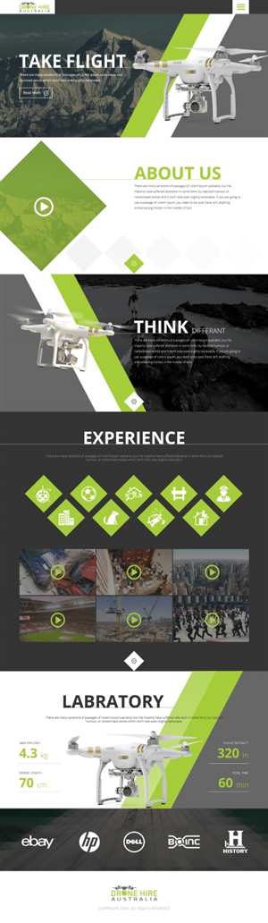 Diseño Web por TechWise para Drone Hire Australia | Diseño #6048923
