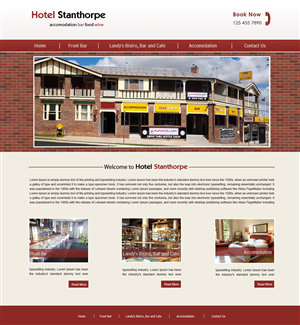 Web Design by Creative X Designs for Hotel Stanthorpe | Design: #1737014