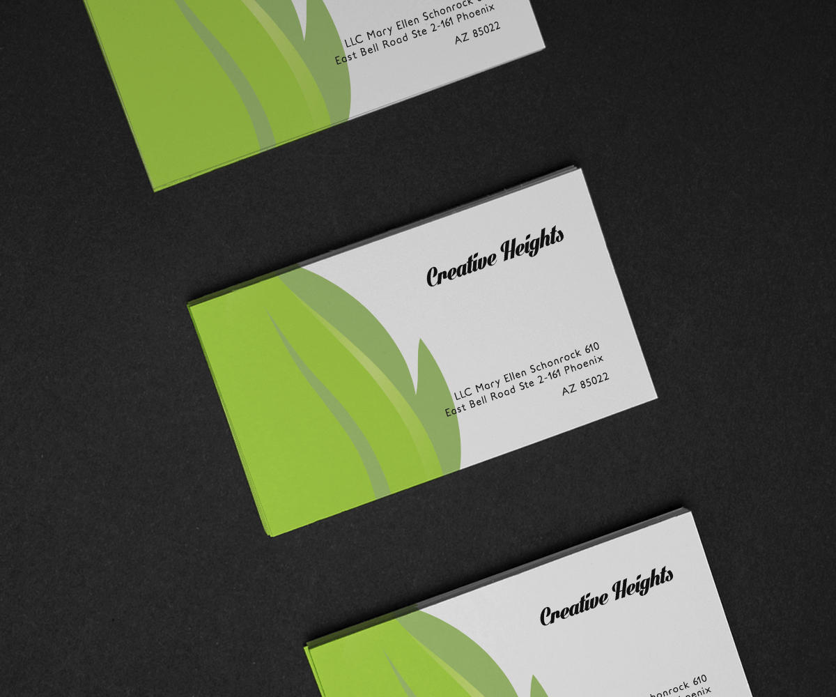 Visitenkarten-Design von Tomi für Creative Heights LLC | Design #6030879