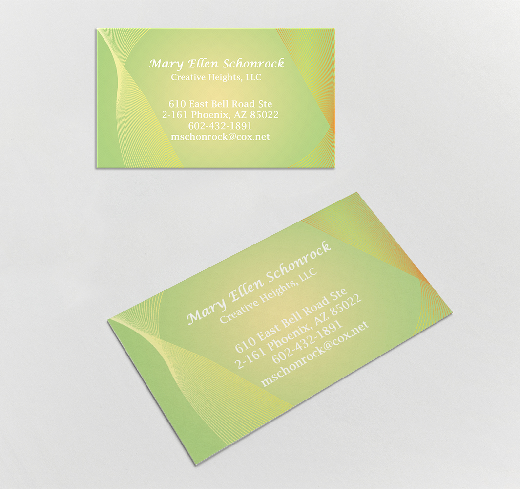 Visitenkarten-Design von pocahontas für Creative Heights LLC | Design #6072313