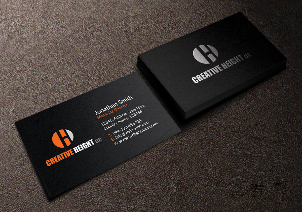 Diseño de Tarjeta de Presentación por Creations Box 2015 para Creative Heights LLC | Diseño #6059219