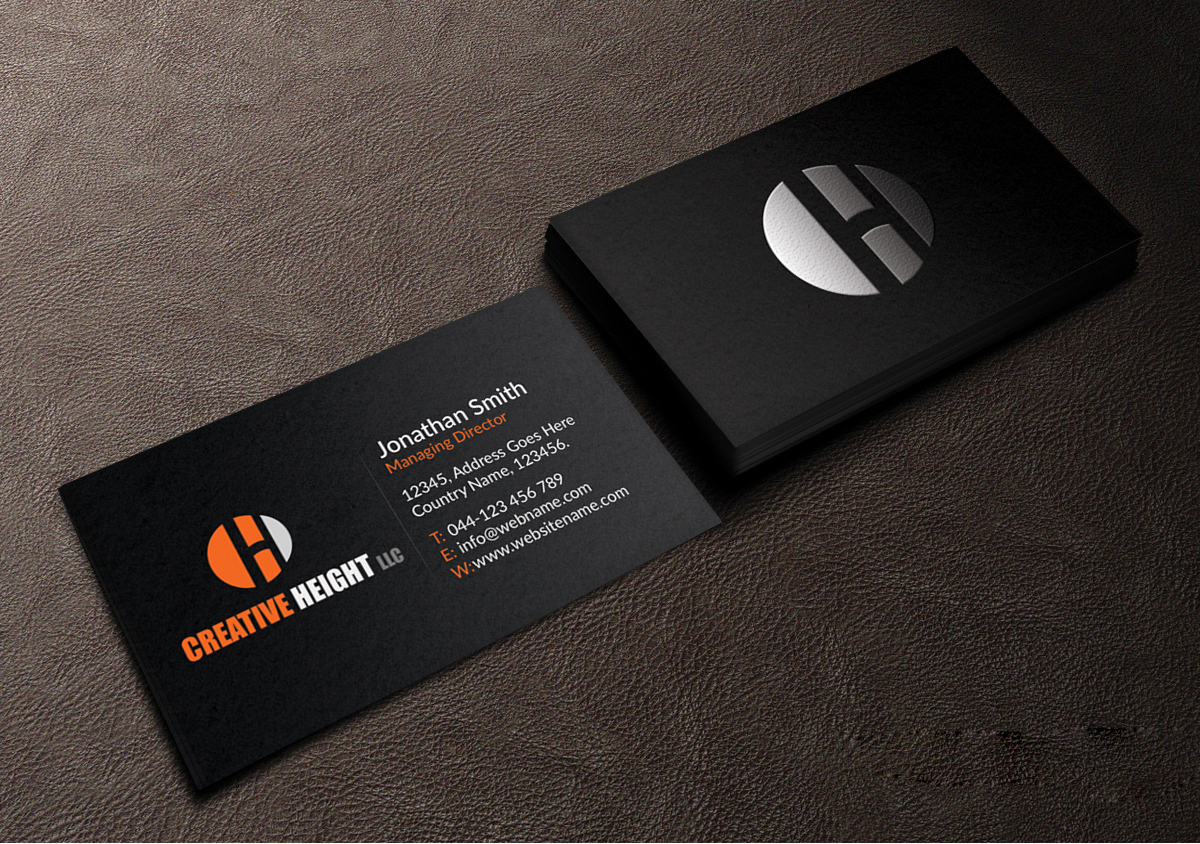 Business Card Design by Creations Box 2015 for Creative Heights LLC | Design #6059227
