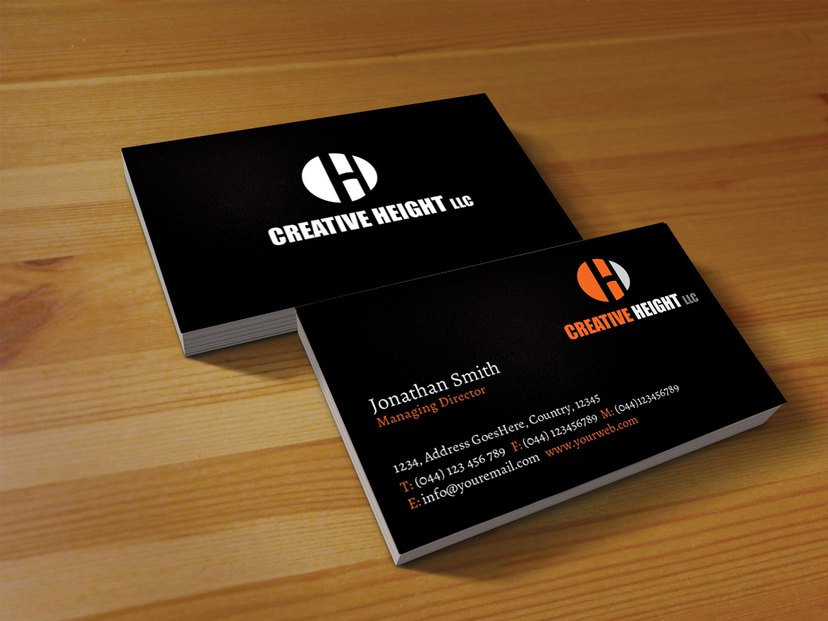 Business Card Design by Creations Box 2015 for Creative Heights LLC | Design #6059229