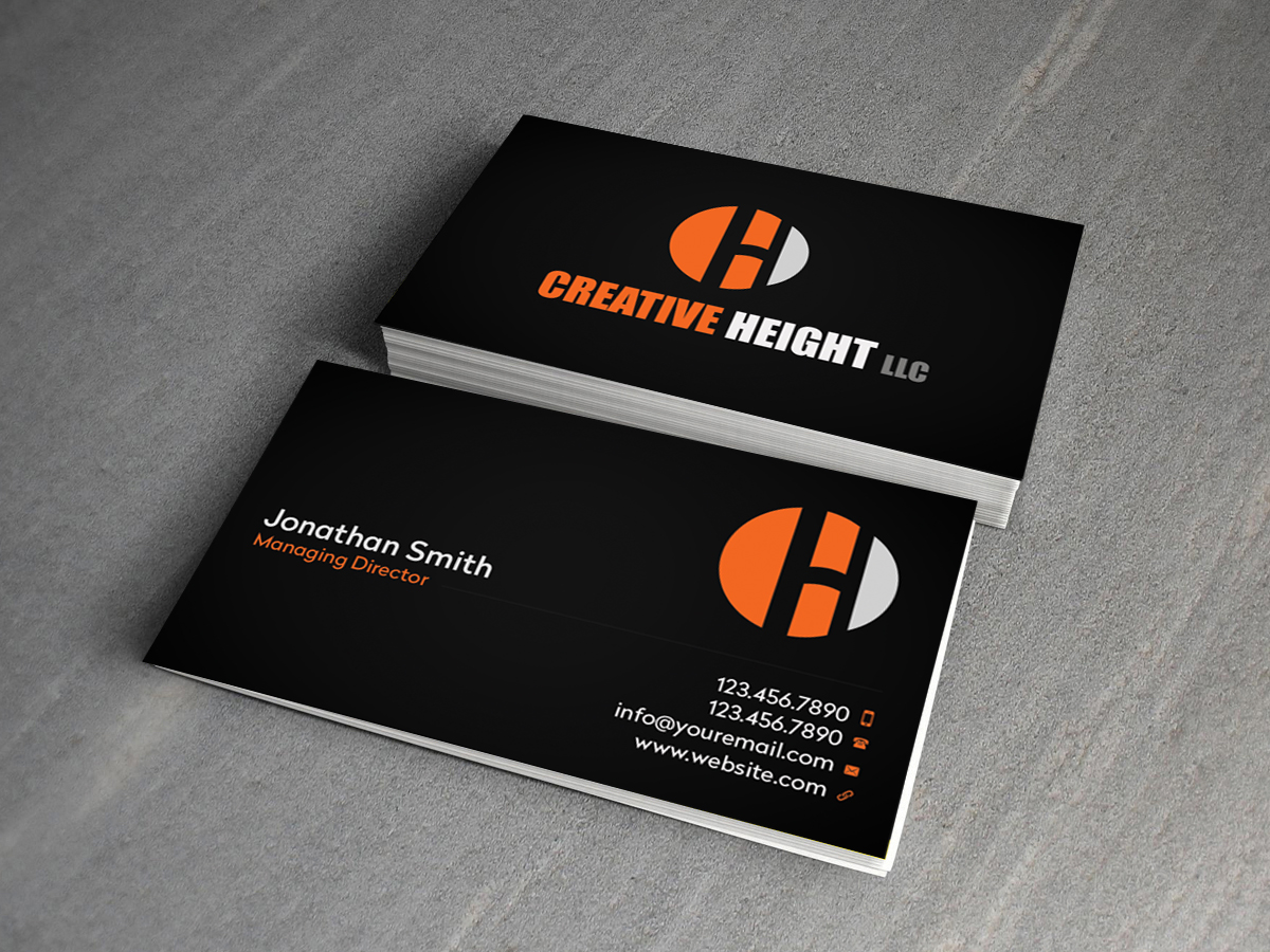 Visitenkarten-Design von Creations Box 2015 für Creative Heights LLC | Design #6059249