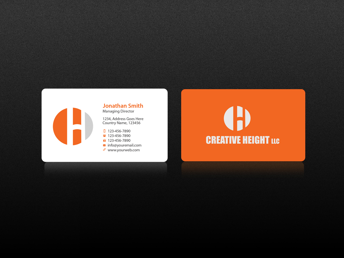 Visitenkarten-Design von Creations Box 2015 für Creative Heights LLC | Design #6059255