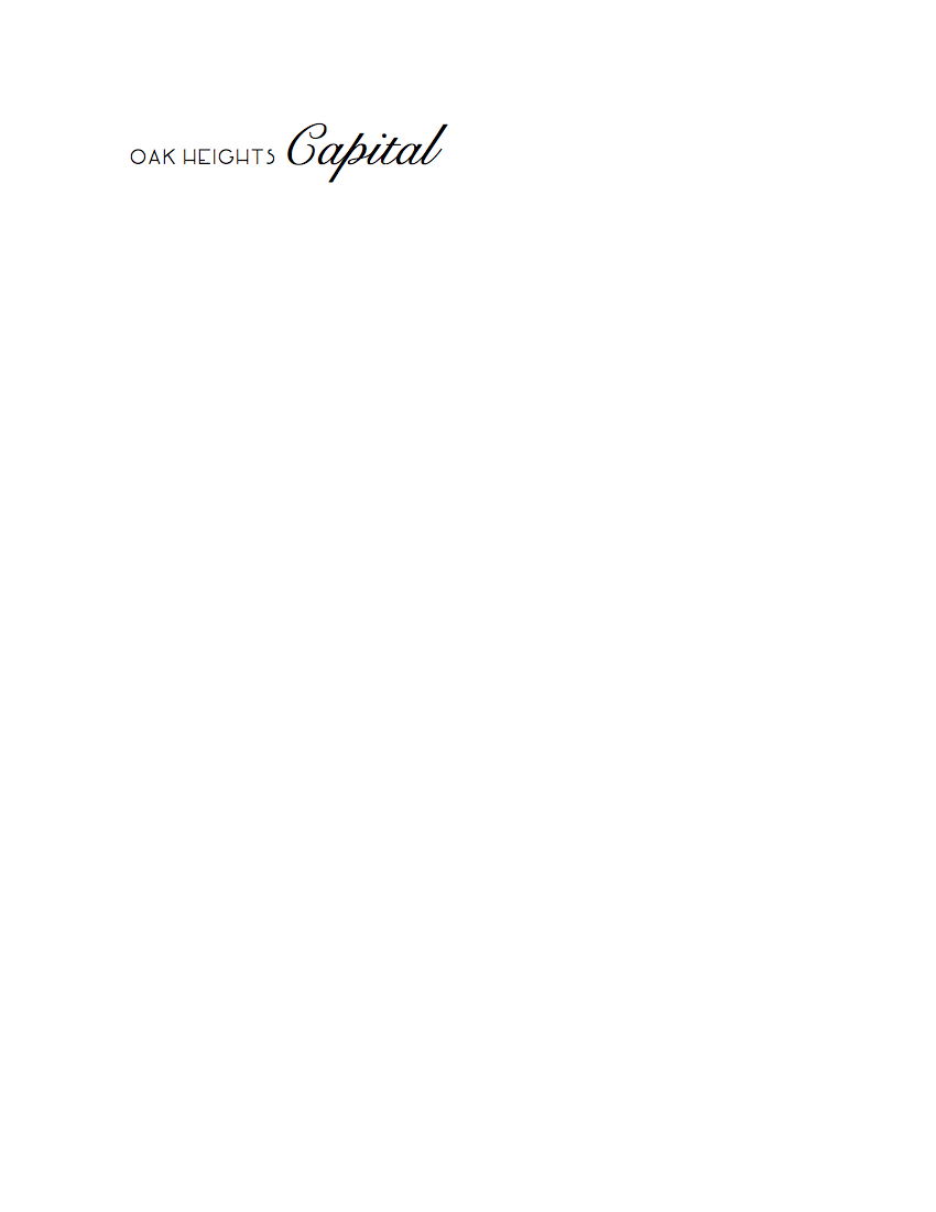 Logo-Design von SarahLear für Oak Heights Capital, Inc | Design #6058846