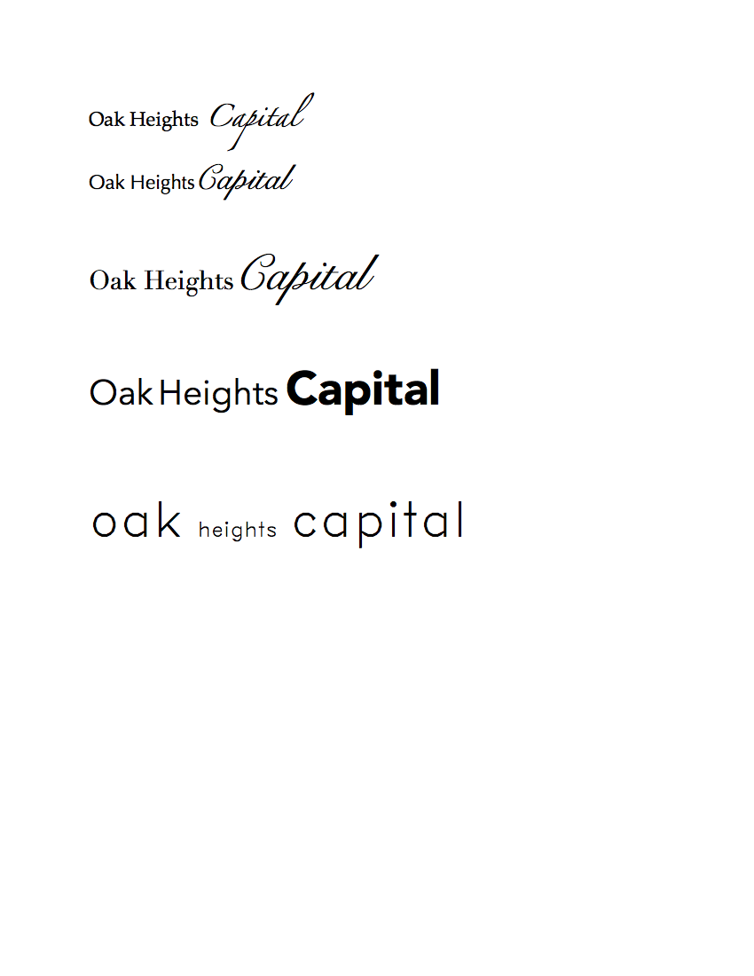 Design de Logo par SarahLear pour Oak Heights Capital, Inc | Design #6060720