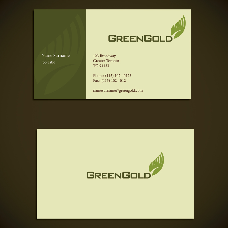 Logo Design by mbgraphics for GreenGold Construction Limited | Design #9034