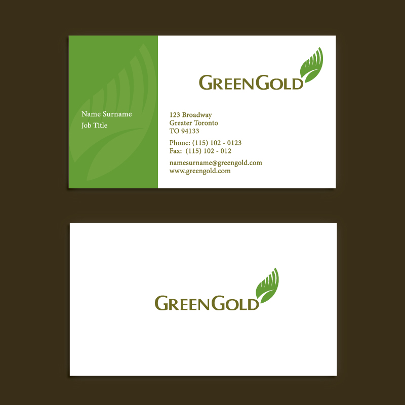 Logo Design by mbgraphics for GreenGold Construction Limited | Design #9156