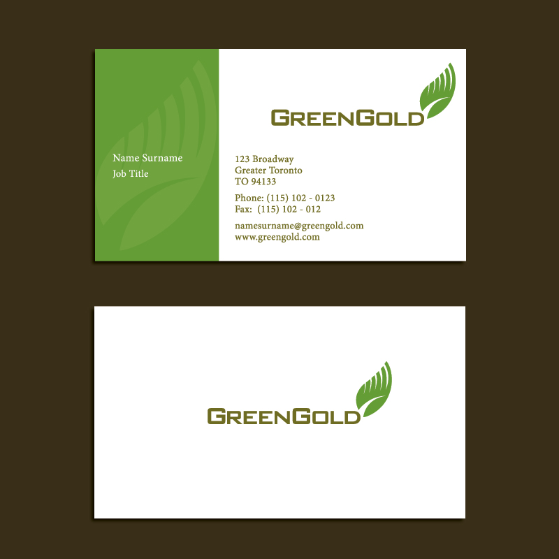 Logo Design by mbgraphics for GreenGold Construction Limited | Design #9159