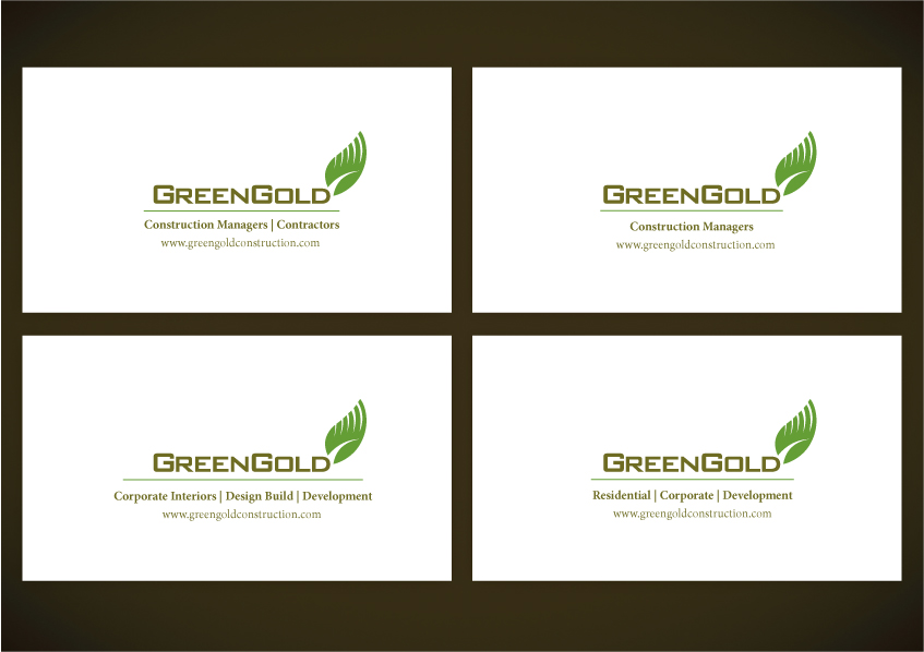 Logo Design by mbgraphics for GreenGold Construction Limited | Design #9213