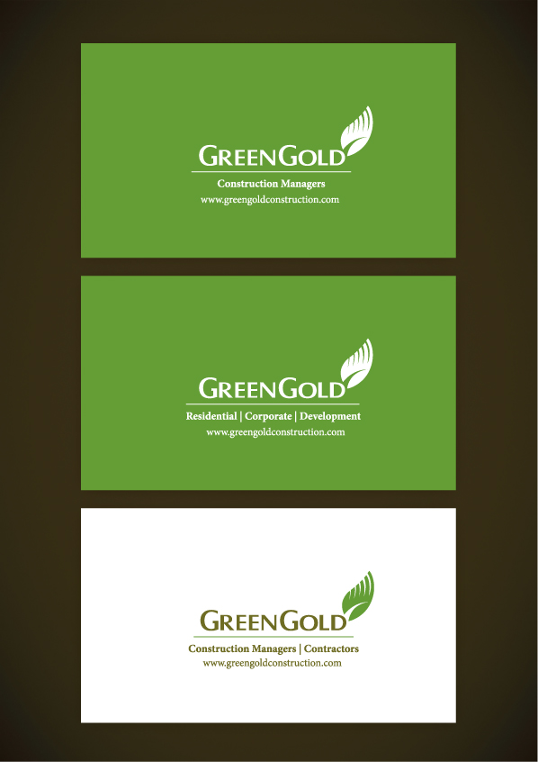 Logo Design by mbgraphics for GreenGold Construction Limited | Design #9240