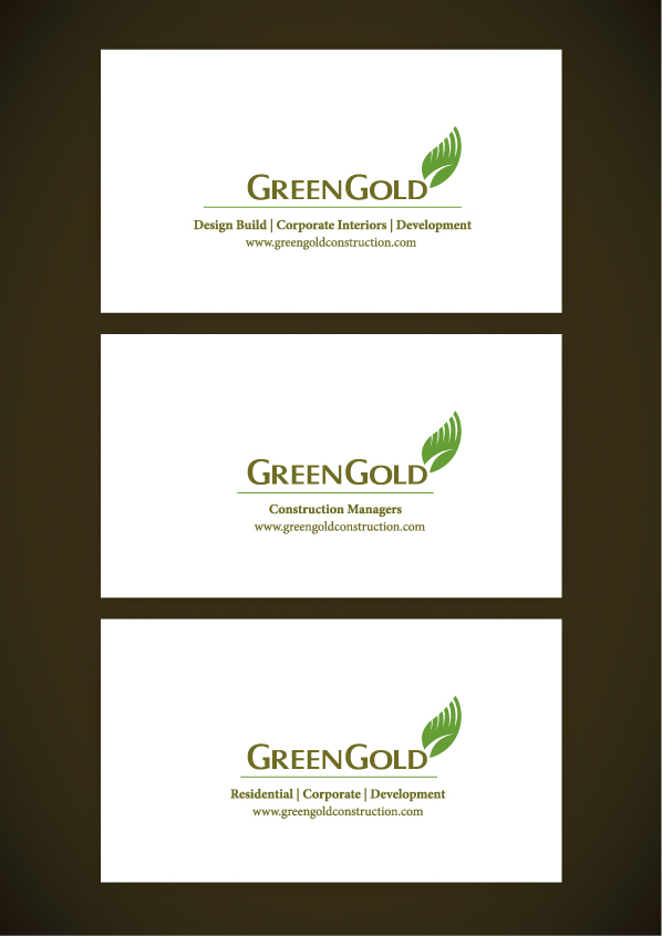 Logo Design by mbgraphics for GreenGold Construction Limited | Design #9242