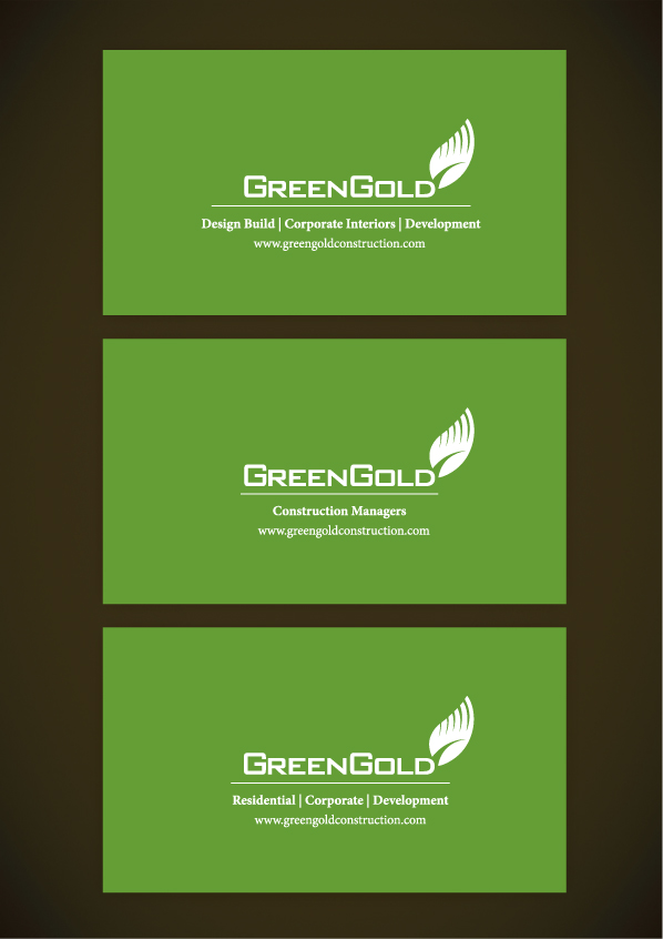 Logo Design by mbgraphics for GreenGold Construction Limited | Design #9250