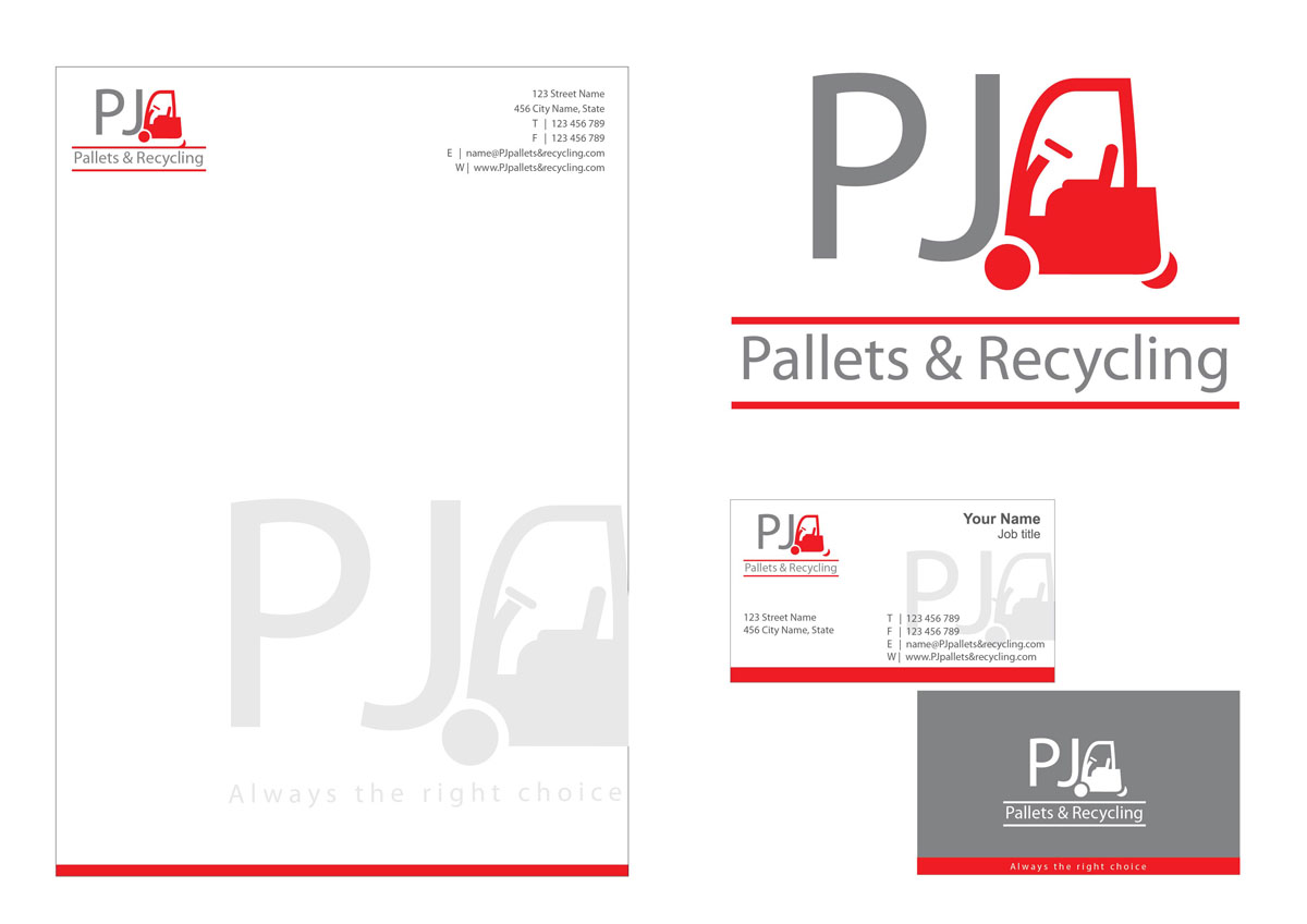 Logo Design by Catchlight for PJ Pallets & Recycling | Design #1711544