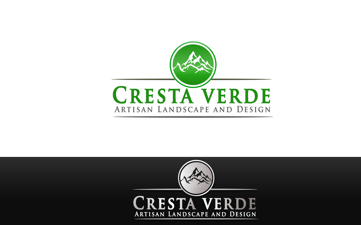 Logo Design by FlyingPen for Cresta VerDE Artisan Landscape and Design Services | Design #6037007