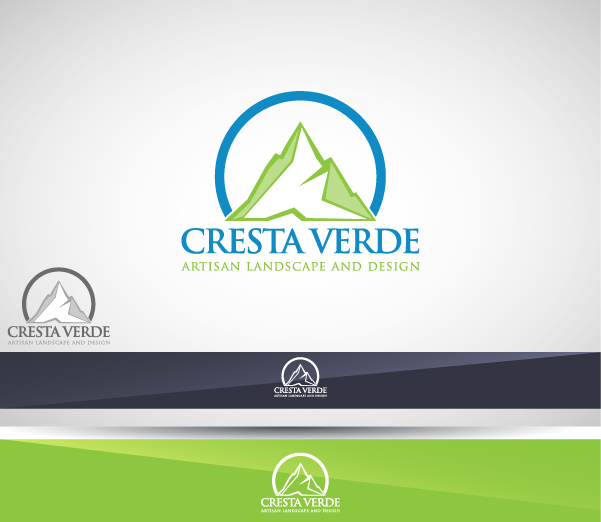Logo Design by vhey for Cresta VerDE Artisan Landscape and Design Services | Design #6091998