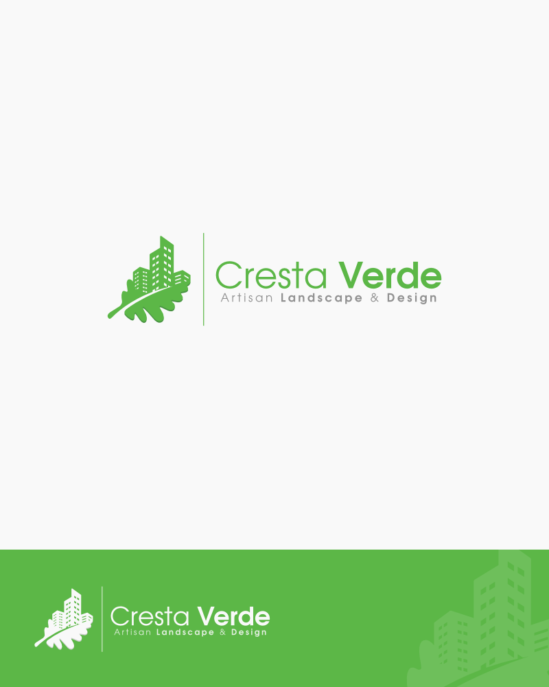 Logo-Design von ProOne für Cresta VerDE Artisan Landscape and Design Services | Design #6049981