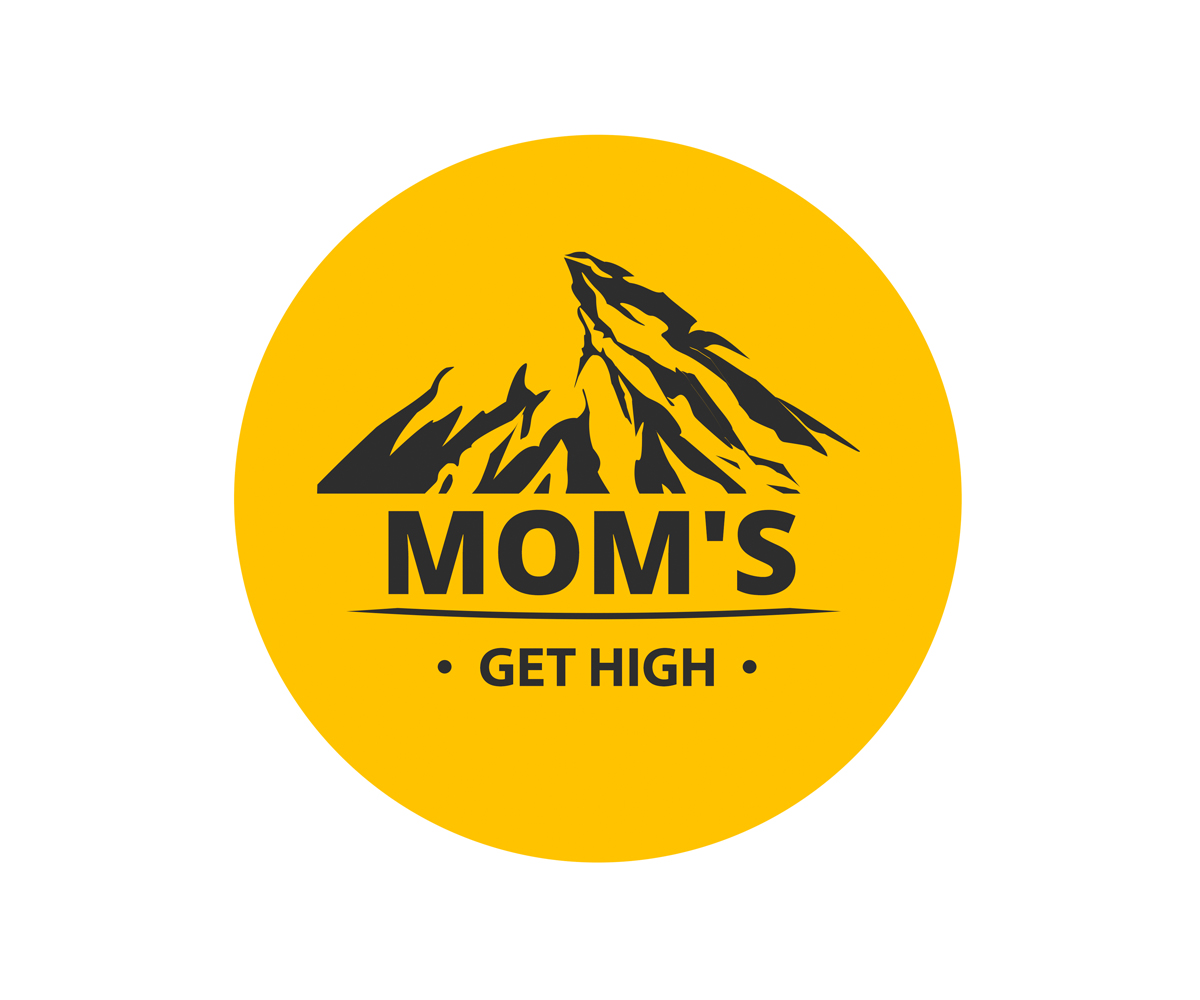 Logo Design by abdulmajeed for Mom''s Get High | Design #6123708