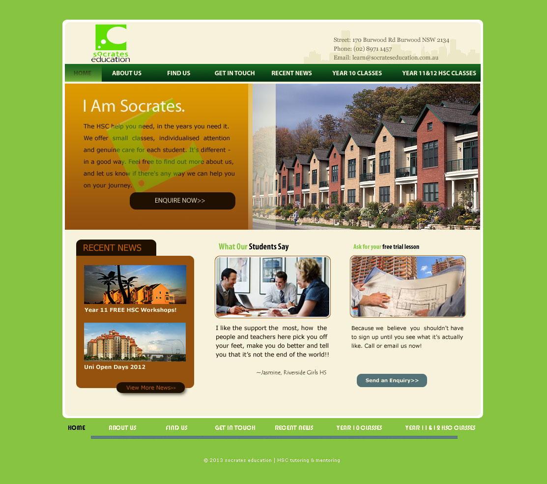 Web Design by Nazal TK for Socrates Education | Design #1625875