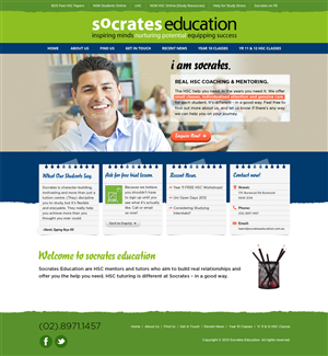 Web Design par Mayank Patel pour Socrates Education | Design #1634739