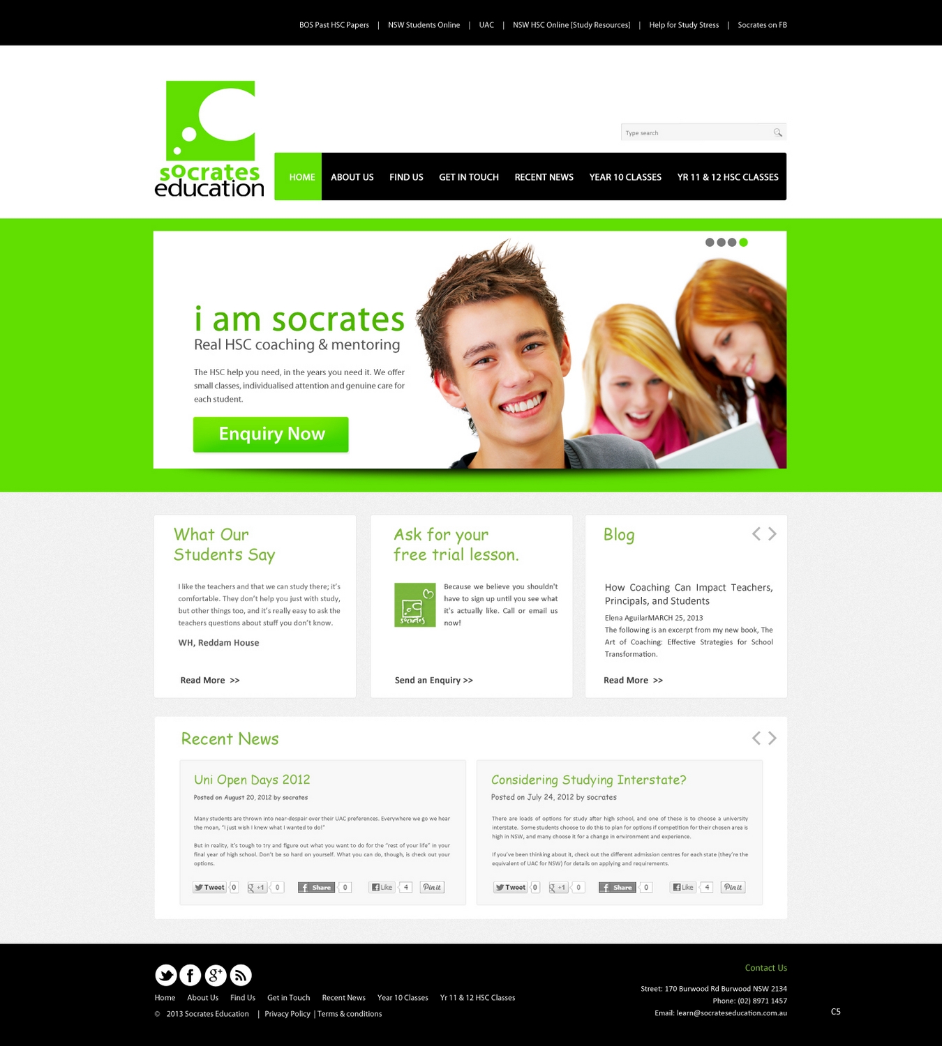 Web Design par pb pour Socrates Education | Design #1632010