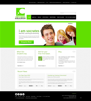 Web Design par pb pour Socrates Education | Design : #1632010