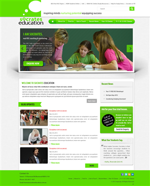 Web Design par pb pour Socrates Education | Design : #1632021