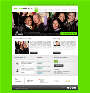 Web Design par pb pour Socrates Education | Design : #1632027
