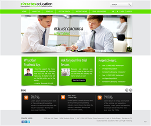 Web Design par pb pour Socrates Education | Design : #1632030