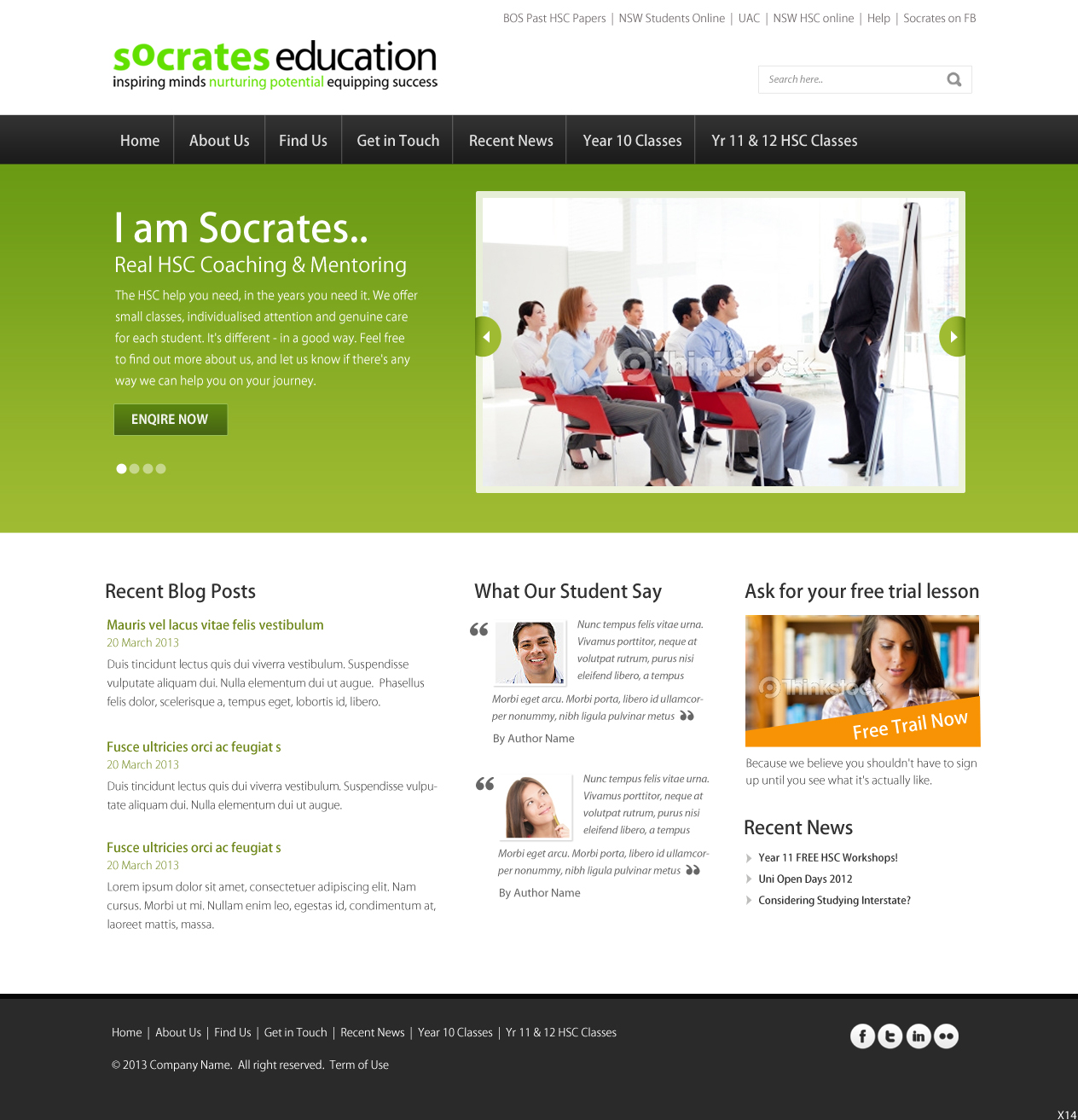 Web Design by pb for Socrates Education | Design #1632037