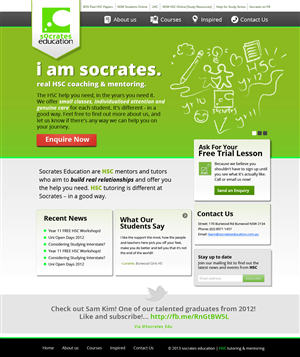 Web Design par OM pour Socrates Education | Design : #1635581